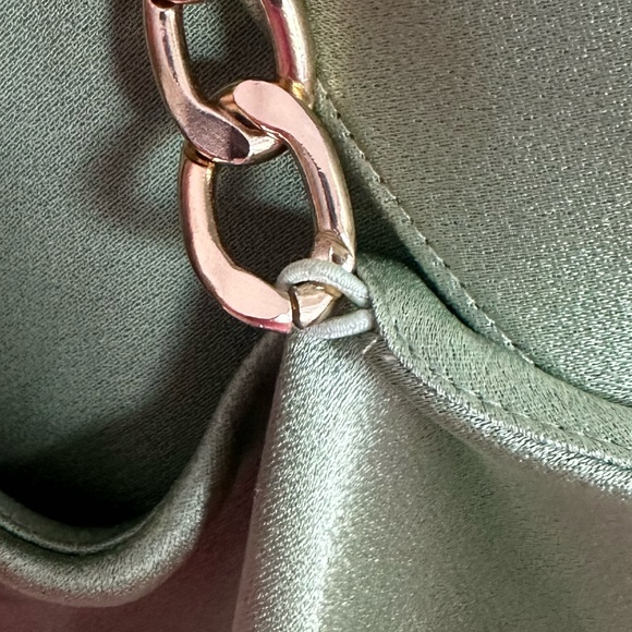 Alice + Olivia Cowl Neck Tank with Chains in Seafoam - Picture 8 of 11